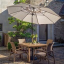 11' Crank Auto-Tilt Umbrella Patio Furniture