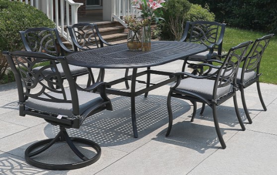 New Classic 42" x 84" Oval Table Outdoor Furniture