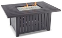 Sherwood 39" x 56" Rectangular Enclosed Gas Fire Pit Table Outdoor Living
