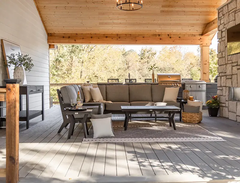 Berlin Gardens Mayhew Left Arm Sofa Outdoor Furniture