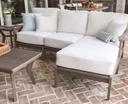 Berlin Gardens Mayhew Right Arm Loveseat Outdoor Furniture