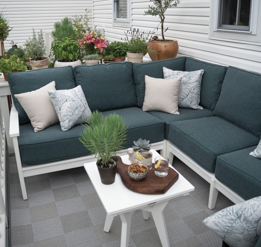 Mayhew Right Arm Loveseat Patio Furniture