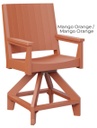 Berlin Gardens Mayhew Chat Swivel Counter Chair Poly Patio Furniture