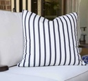 24” Square Throw Pillow with Fiber Down Patio Furniture