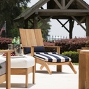Ashland Teak Adirondack Ottoman Outdoor Patio Furniture