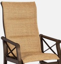 Andover Replacement Padded Sling - High Back Dining Arm Chair/High Back Swivel Rocking Backyard Outdoor Living