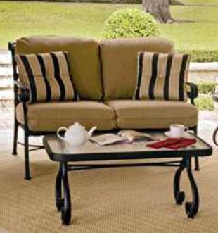 Woodard Apollo - Replacement Cushions - Love Seat Outdoor Patio Furniture