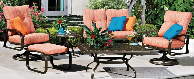 Cayman Isle Replacement Cushions for Ottoman Backyard Outdoor Living