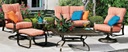 Cayman Isle Replacement Cushions for Ottoman Backyard Outdoor Living
