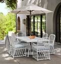 Cane Dining Arm Chair Outdoor Patio Furniture