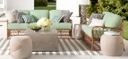 Cane Sofa Outdoor Patio Furniture