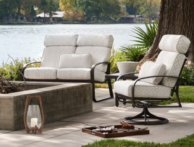 Cayman Isle Cushion Love Seat Backyard Outdoor Living