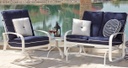 Cayman Isle Cushion Love Seat Glider Outdoor Patio Furniture