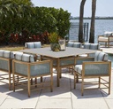 Southport Outdoor Dining Table lloyd flanders