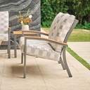 Bazza Patio Cushion Chair w/Polymer Arms