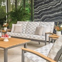 Bazza Outdoor Cushion Sofa three seat w/Polymer Arms