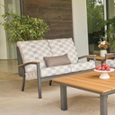 Bazza Cushion Loveseat for Patio w/Polymer Arms