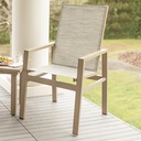 Vida High-Back Sling Dining Outdoor Chair