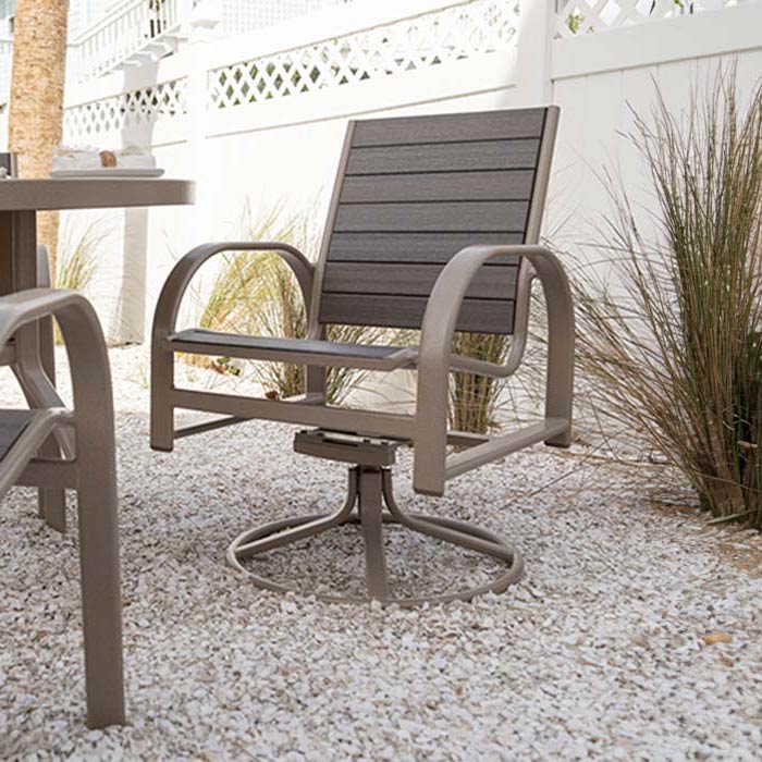 Murphy Poly Outdoor Swivel Rocker Dining Chair
