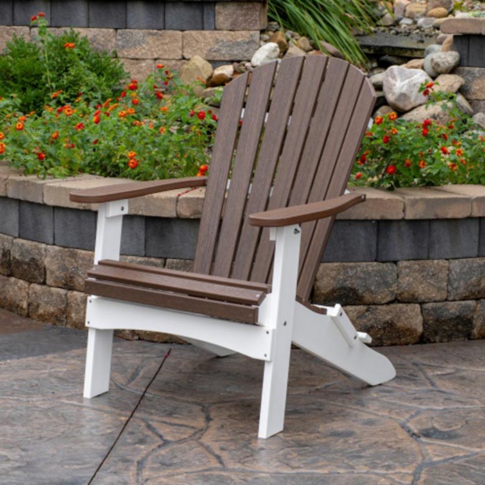 Comfo Back Outdoor Upright Adirondack Chair