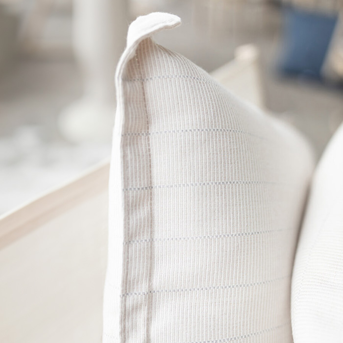 LH 20x20 Flanged Down Feather Outdoor Throw Pillow
