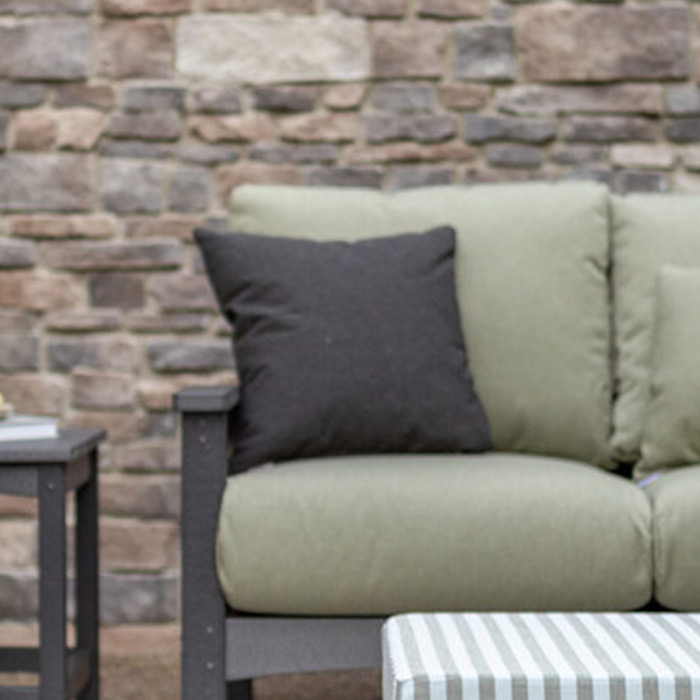 LH 24x24 Fitted Down Feather Throw Outdoor Pillow