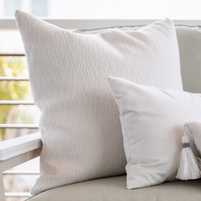 LH 24x24 Fitted Down Feather Throw Patio Pillow
