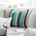 LH 24x24 Fitted Down Feather Throw Pillow for Patio