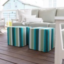 Lily Hive 16x16x16 Square Patio Pouf