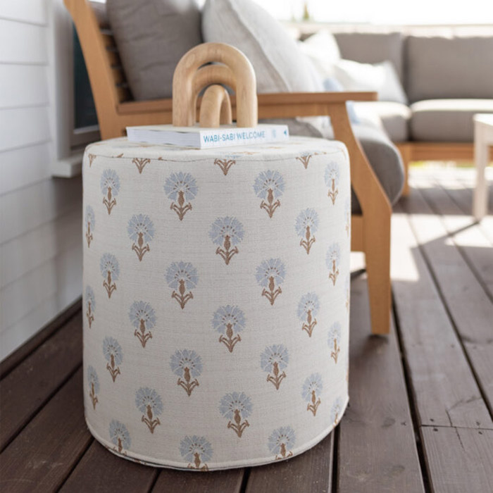 Lily Hive 18x18x18 Round Outdoor Pouf