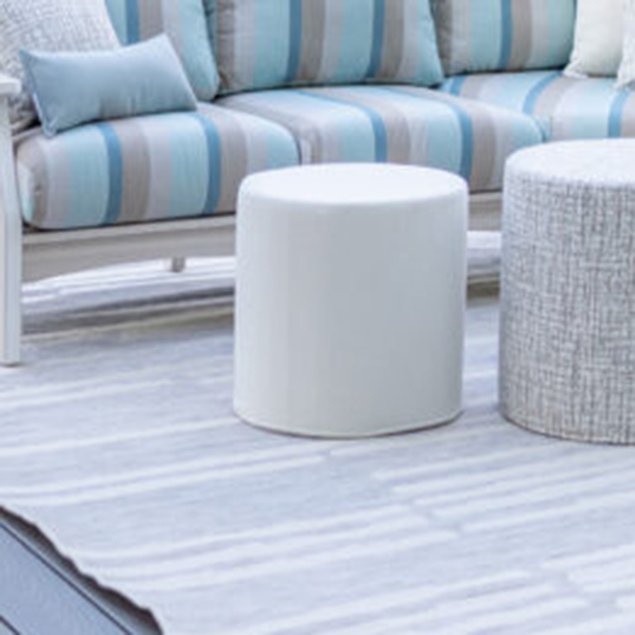 Lily Hive 18x18x18 Round Pouf for Outdoor