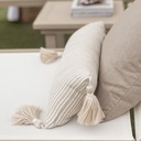 LH 9x22 Tasseled Fiber Patio Throw Pillow
