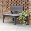 Behren's Three Seat Bench with Back