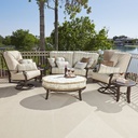 Cortland Cushion Crescent Love Seat