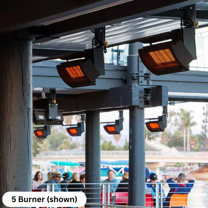 Bromic Tungsten Radiant 3 Burner Gas Heater 26000 BTU