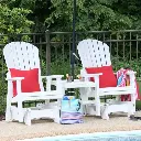 Gliding Settee Table