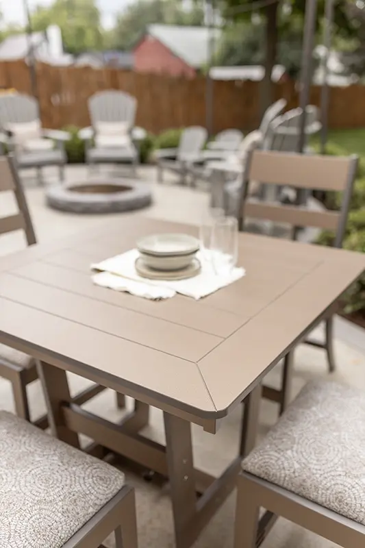 Hudson 40" Square Table Counter Height