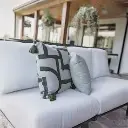 Lily Hive 20x20 Tasseled Fiber Throw Pillow