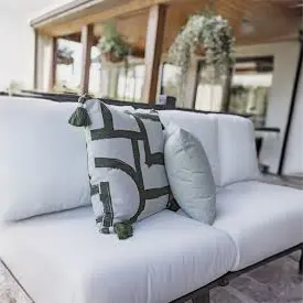 Lily Hive 20x20 Tasseled Fiber Throw Pillow Cover