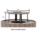 Rain Guard for Round Trash Can