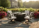 Dominion 48" x 64" Rectangular Fire Pit Counter Table