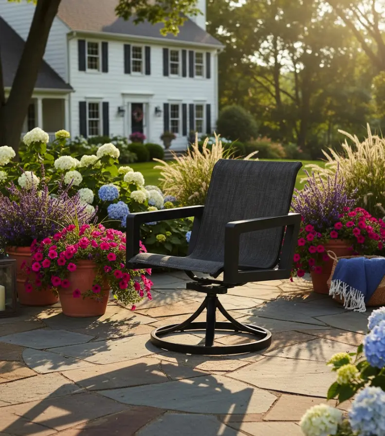 Sydney Sling Club Swivel Rocker