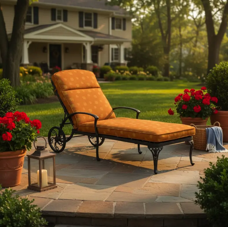 Tuscany Chaise Lounge With Cushion - Thumbnail 3