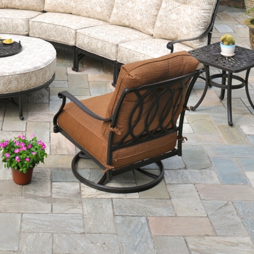 Mayfair Estate Club Swivel Rocker Patio Furniture