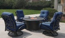 Somerset Estate Club Swivel Rocker Outdoor Patio Furniture