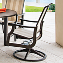 St. Catherine MGP Sling Swivel Rocker Patio Furniture