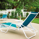 Gardenella Sling Four-Position Stacking Chaise Patio Furniture