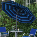 Value Market Umbrella 9' Autotilt Umbrella Patio Furniture