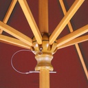 136 - 9' Single Pole Wood Umbrella