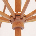537 - 9' Crank/Rotational Lift Teak Umbrella Patio Furniture